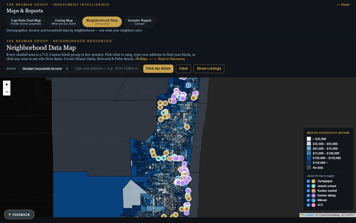 Census neighborhood map