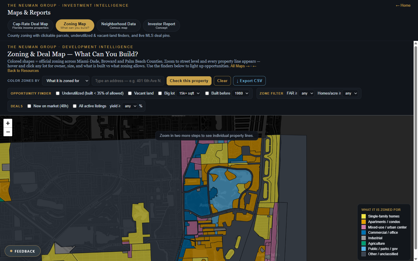 Zoning map